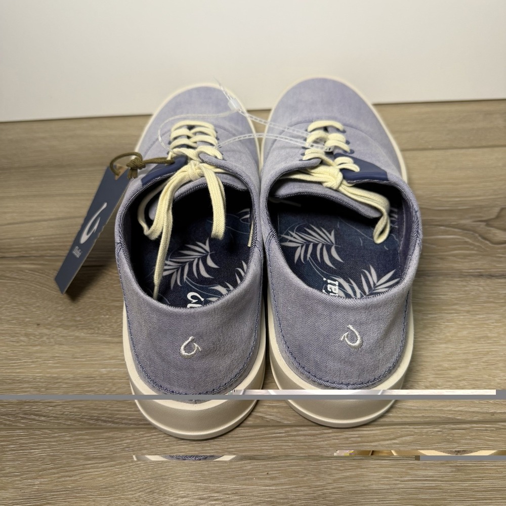 Olukai Tradewind Canvas Casual Shoes Navy Blue Men's Size 11 NWT - Picture 4 of 6
